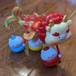 Sweet Treasure Piglet - Five Blessings CNY chinese new year